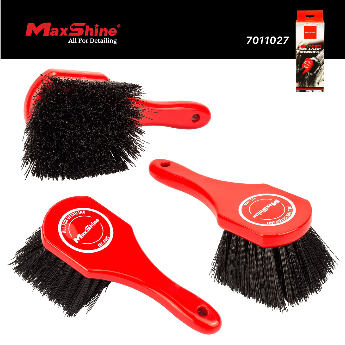 Maxshine Deep Clean Wheel & Carpet Brush — additional product view