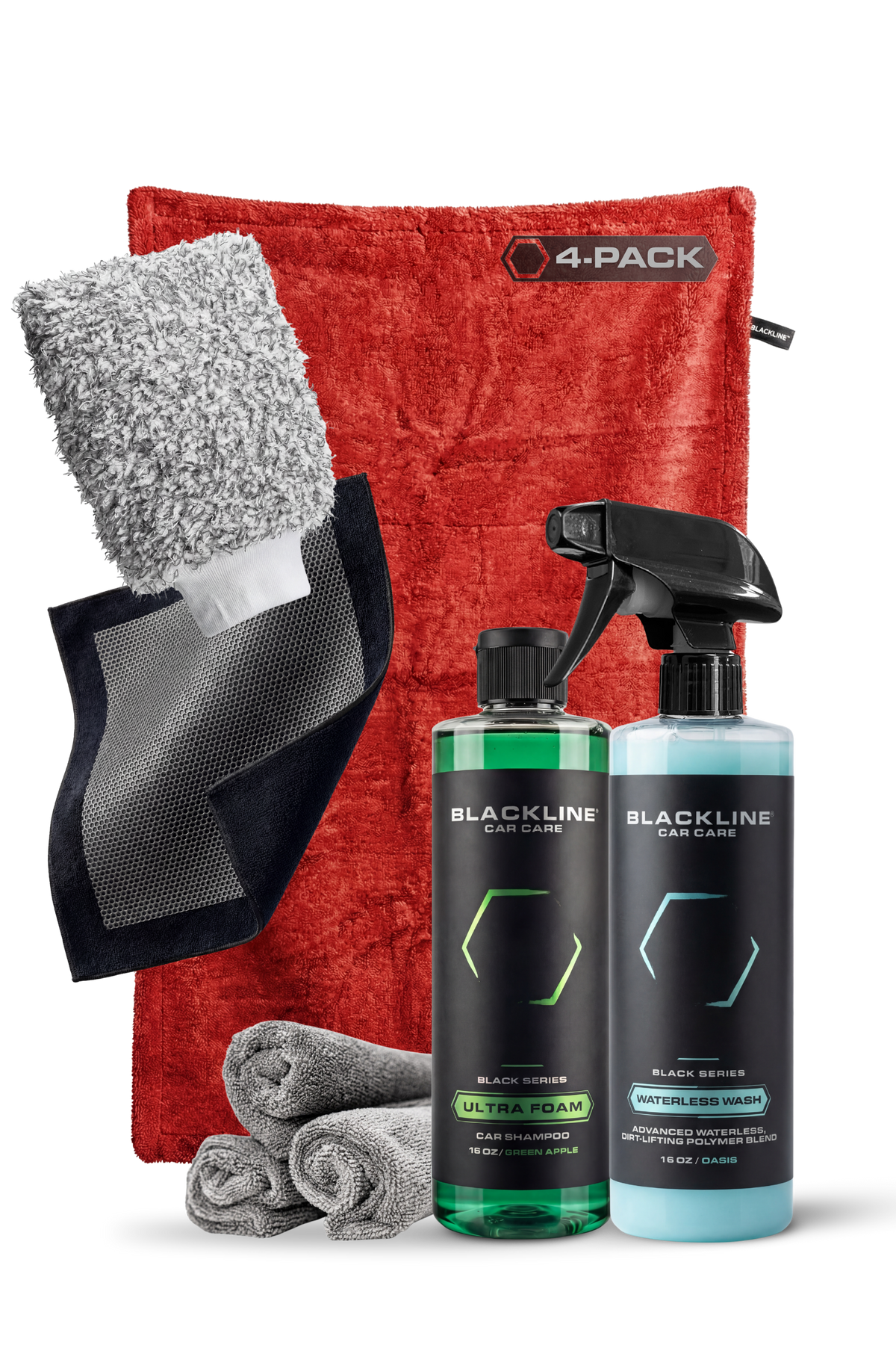 BLACKLINE TWISTED-LOOP DRYING TOWEL — crimson red variant