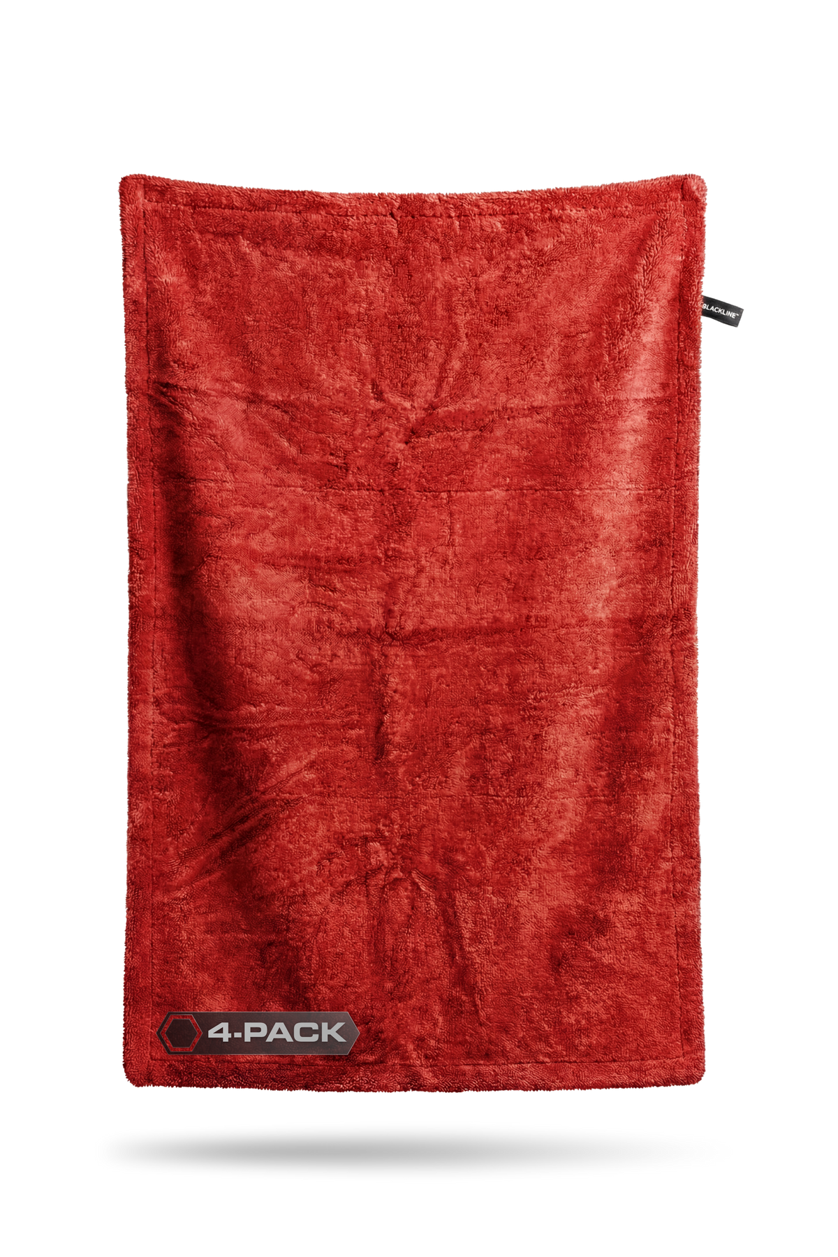 BLACKLINE TWISTED-LOOP DRYING TOWEL — crimson red variant