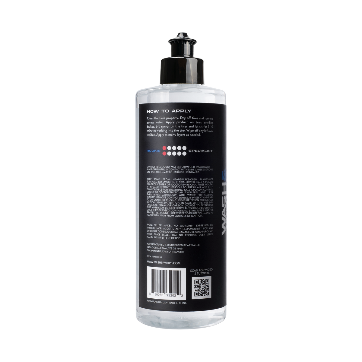 WASH&WHIPS Daytona Tire Coating & Shine — additional product view