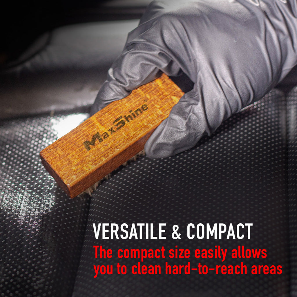 Maxshine Compact Interior Cleaning Brush — close-up product detail