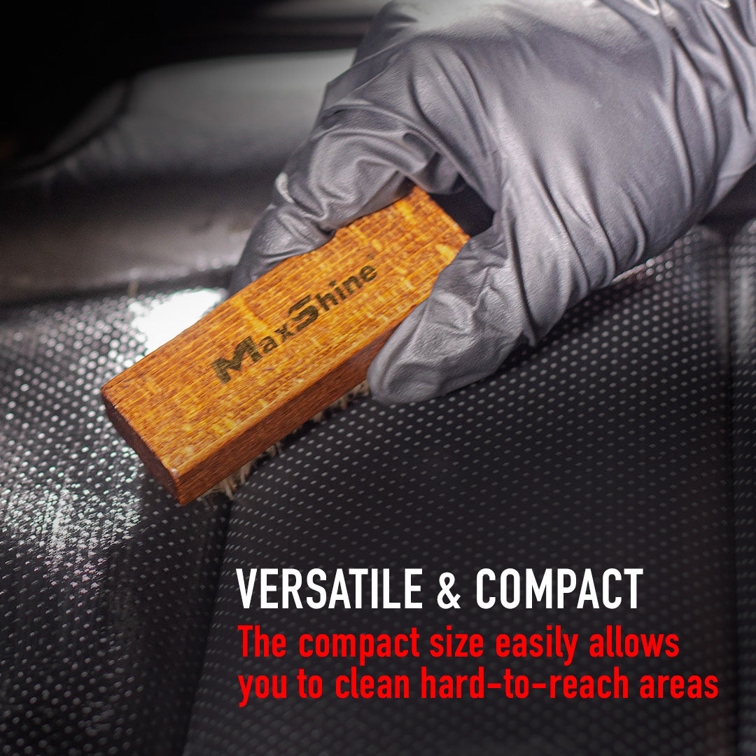 Maxshine Compact Interior Cleaning Brush — close-up product detail